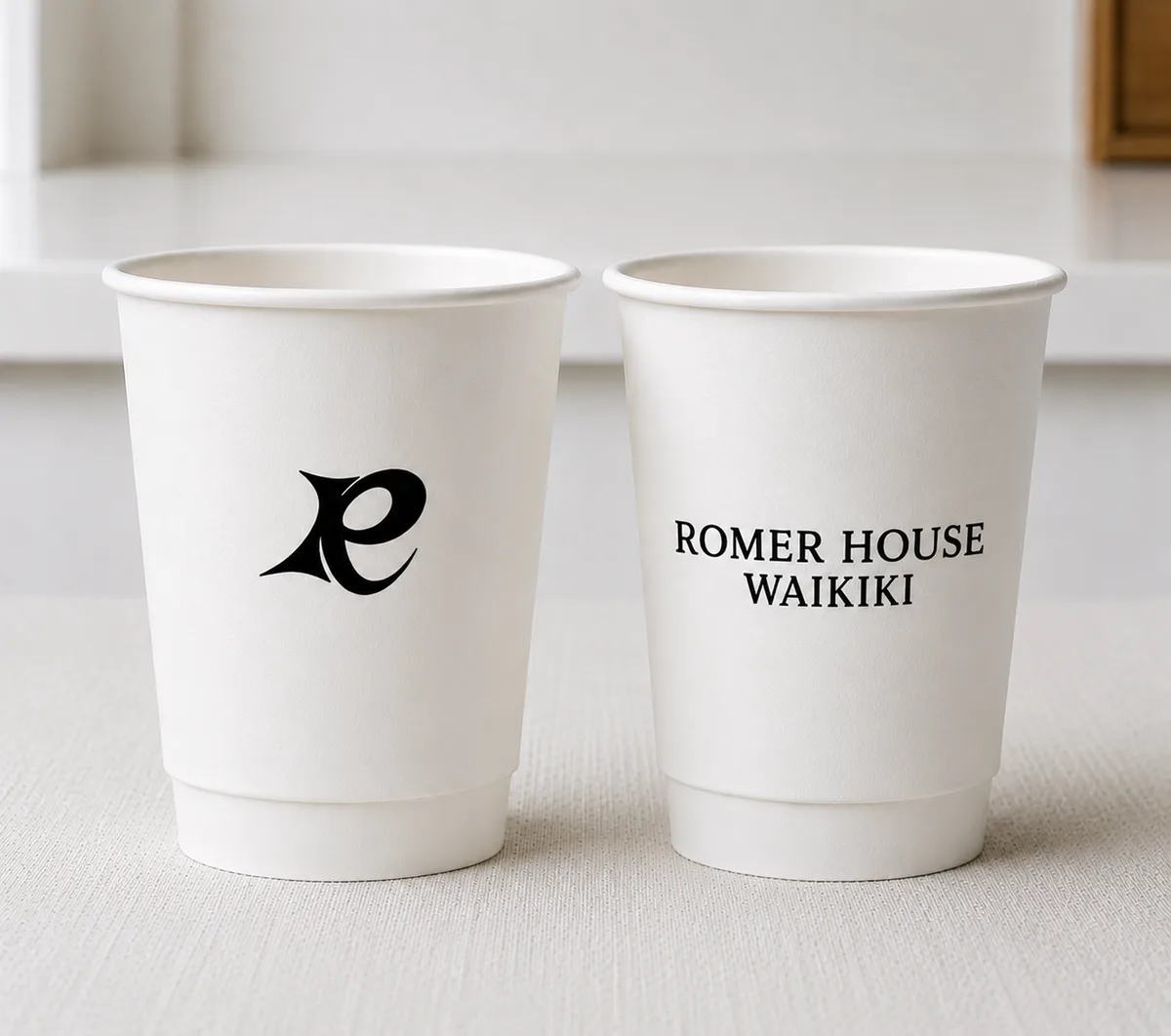 Romer House Waikiki — Double-Wall Paper Cups